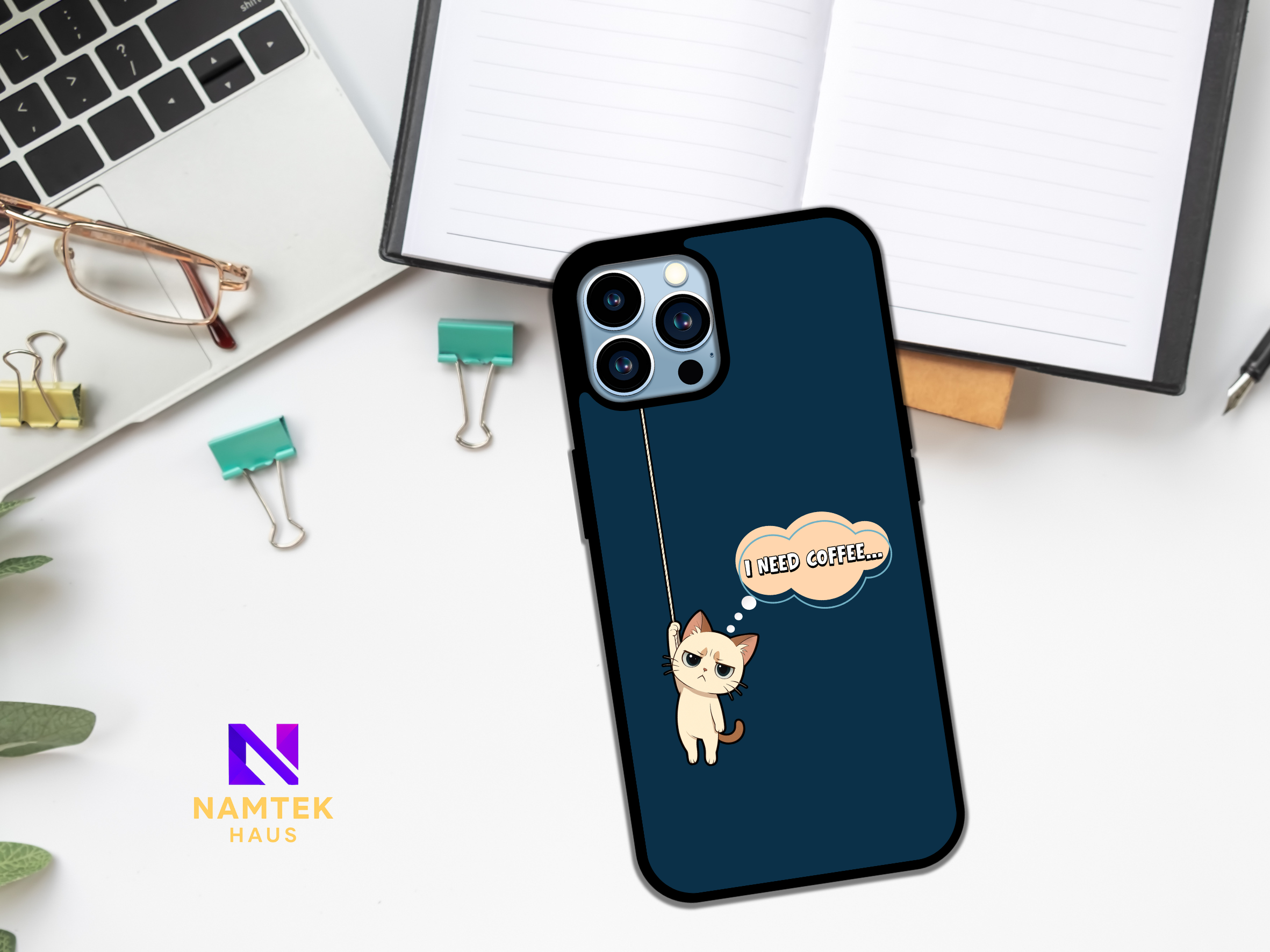Grumpy Cat "I Need Coffee" Phone Case