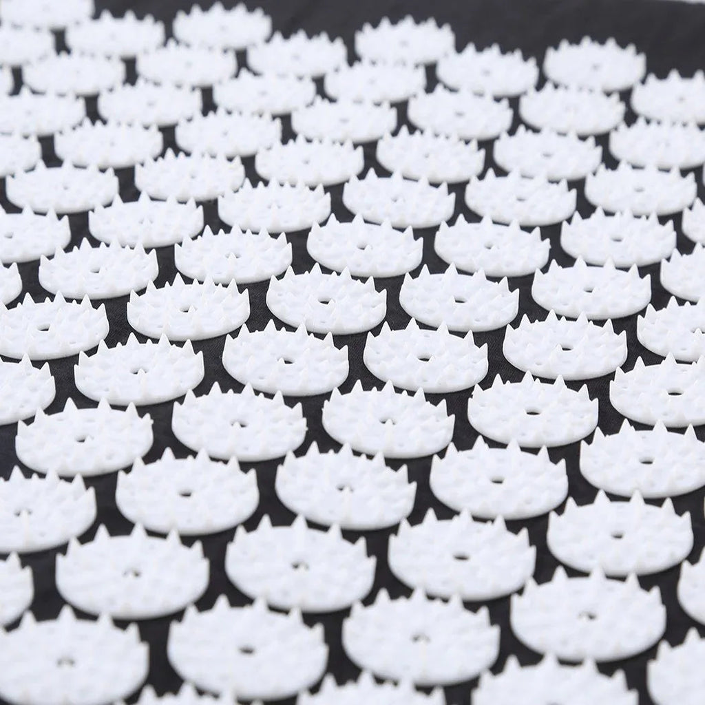 Acupressure Mat Yoga Massage Shakti Sit Lying Pain Stress Relax Black