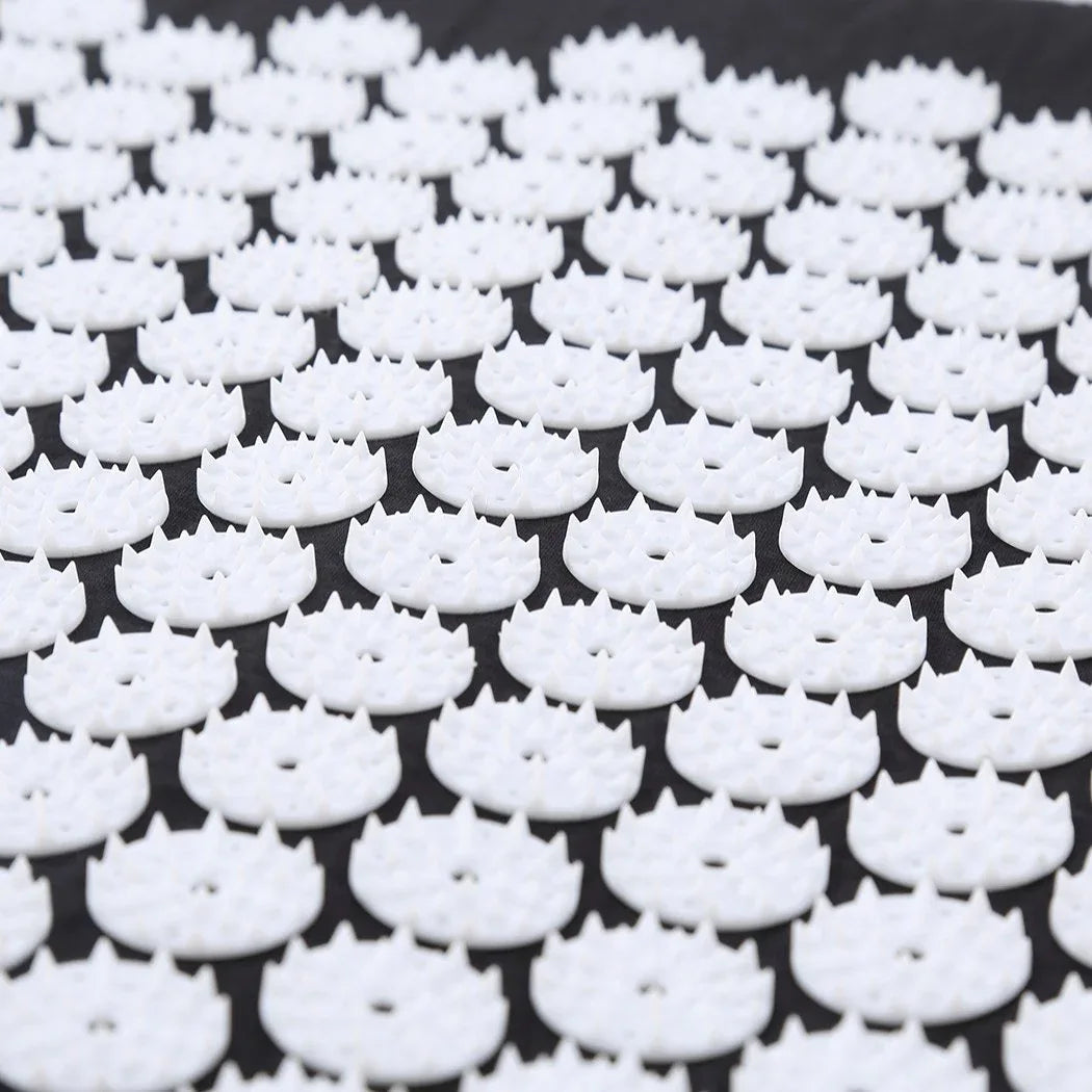 Acupressure Mat Yoga Massage Shakti Sit Lying Pain Stress Relax Black