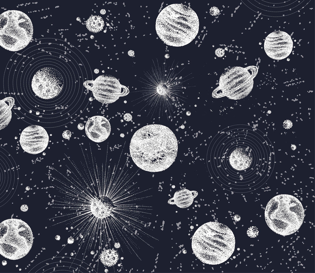 Planets in Space Wallpaper | Kitchen + Metal