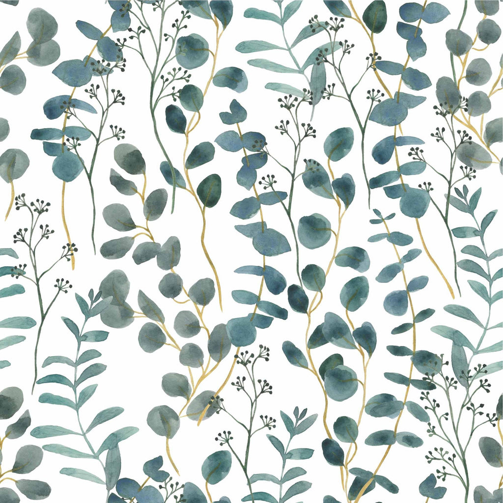 Eucalyptus Leaves Wallpaper | Kitchen + Metal