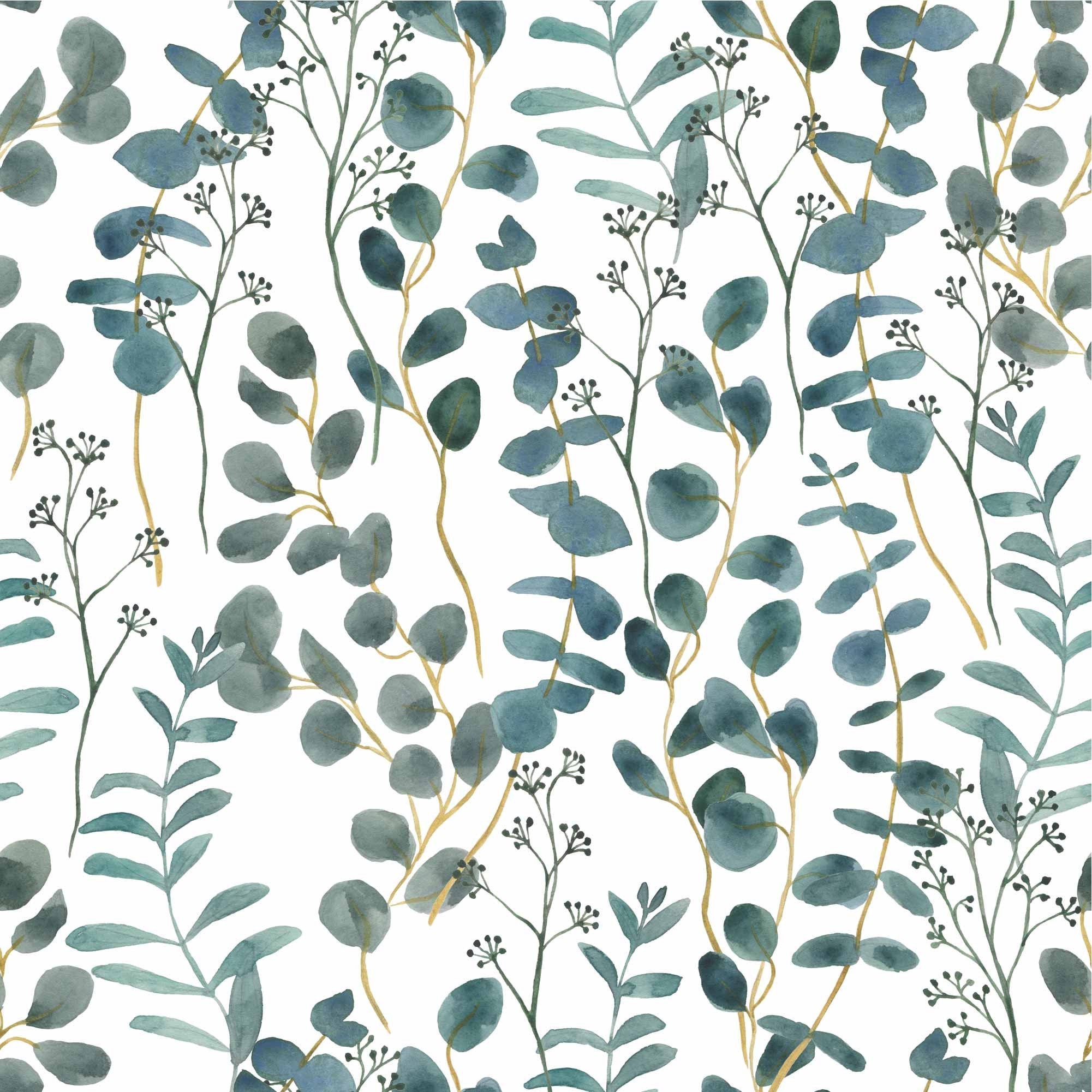 Eucalyptus Leaves Wallpaper | Kitchen + Metal