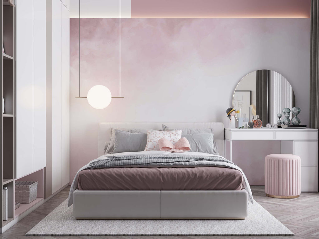 Pink Sky Wallpaper | Kitchen + Metal