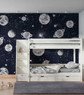 Planets in Space Wallpaper | Kitchen + Metal