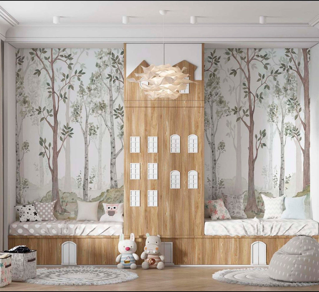 Woodland Wallpaper | Kitchen + Metal