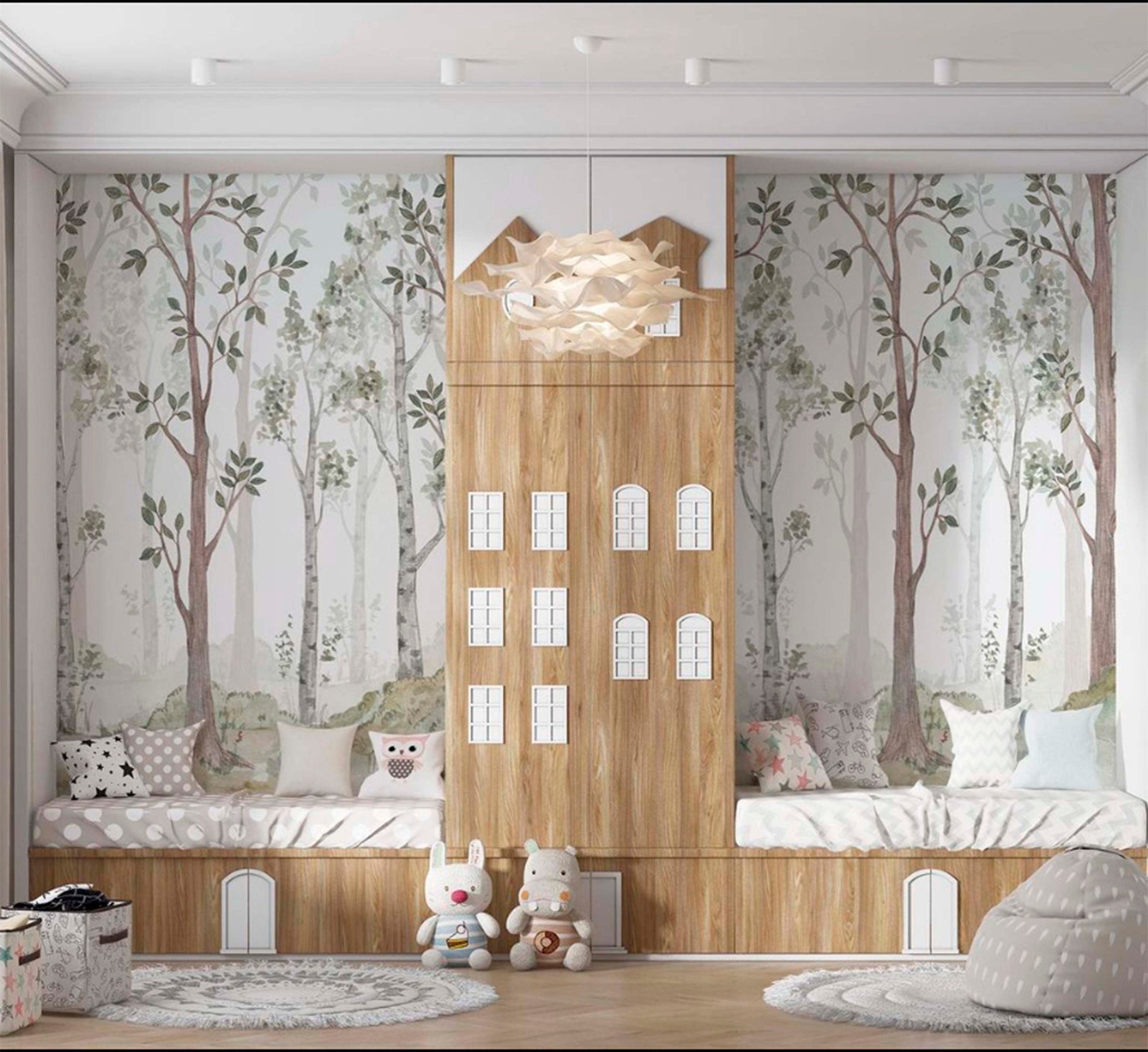 Woodland Wallpaper | Kitchen + Metal