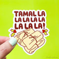 Tamales Christmas Vinyl Sticker
