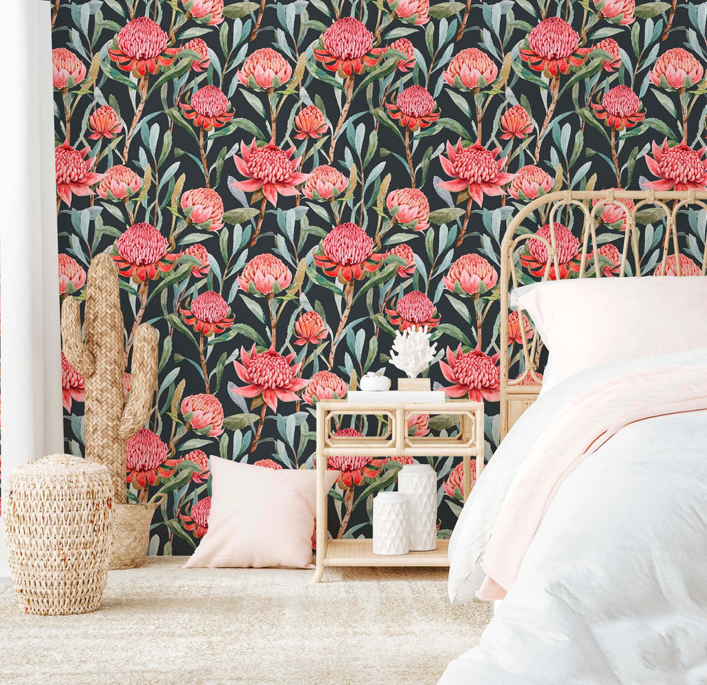 Bright bouquet Wallpaper | Kitchen + Metal