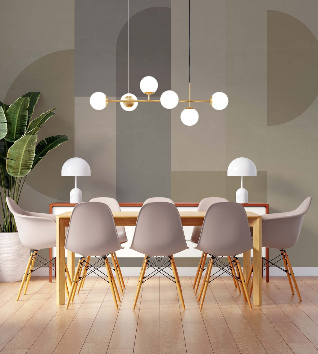 Geometric Wallpaper | Kitchen + Metal