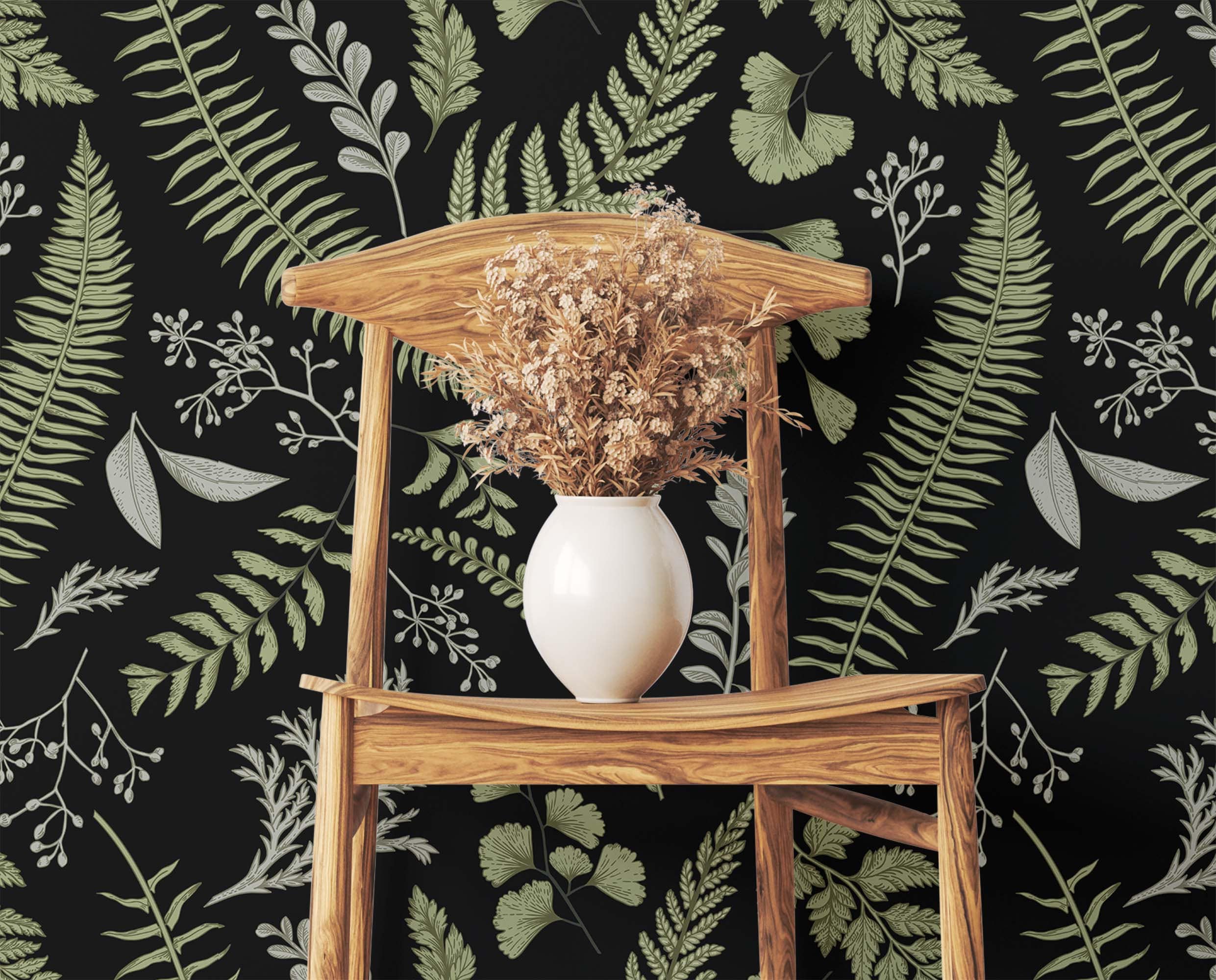 Fern Forest Wallpaper | Kitchen + Metal