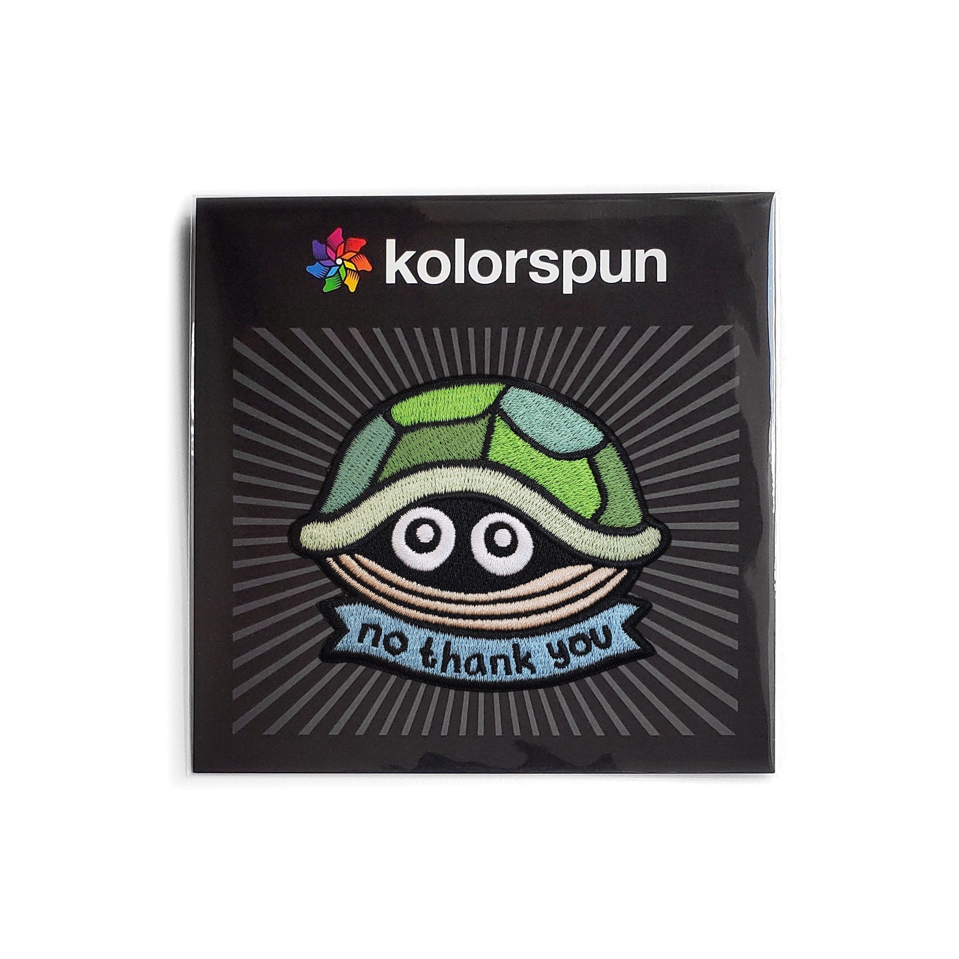 No Thank You Turtle Patch