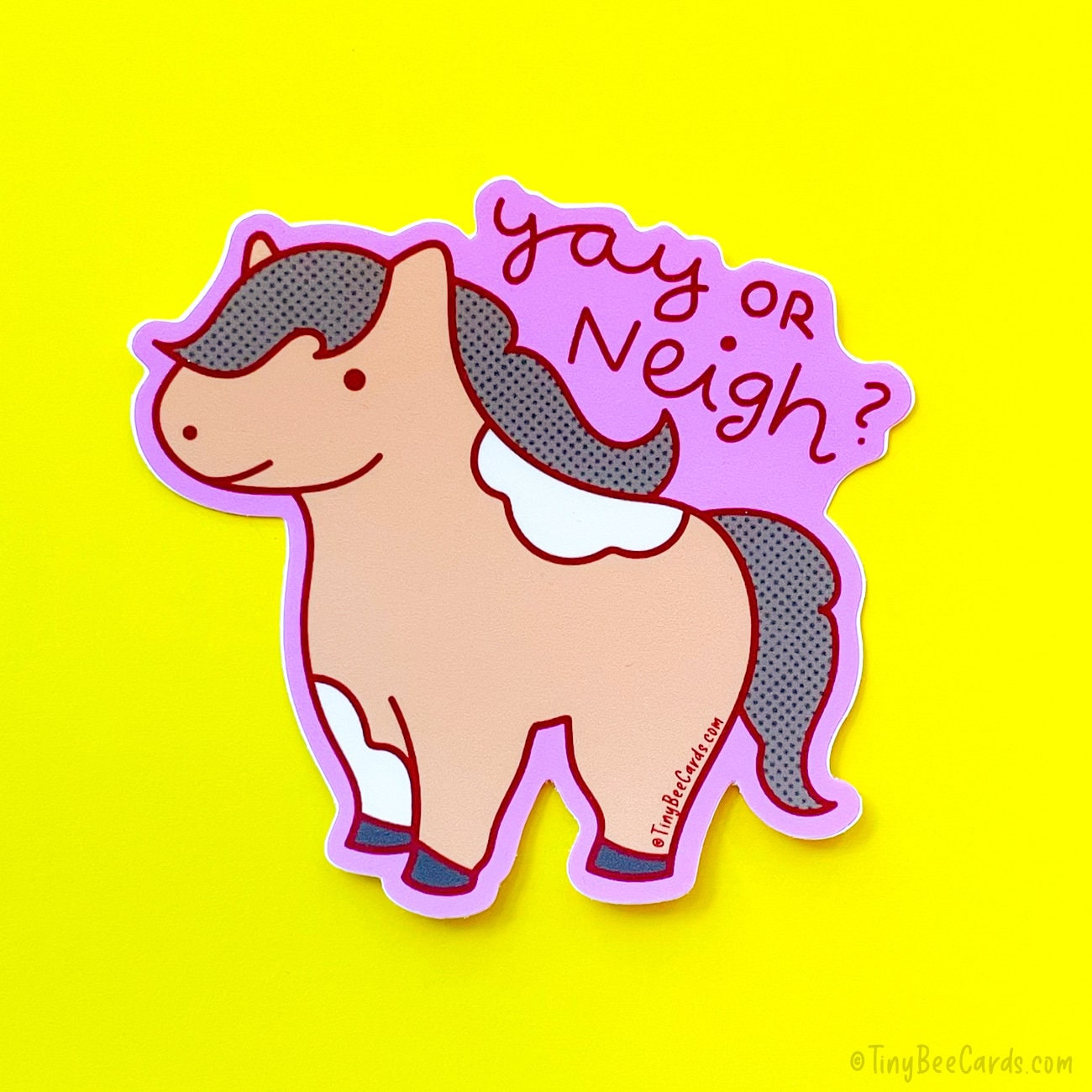 Horse Lover Vinyl Sticker Yay or Neigh Decal