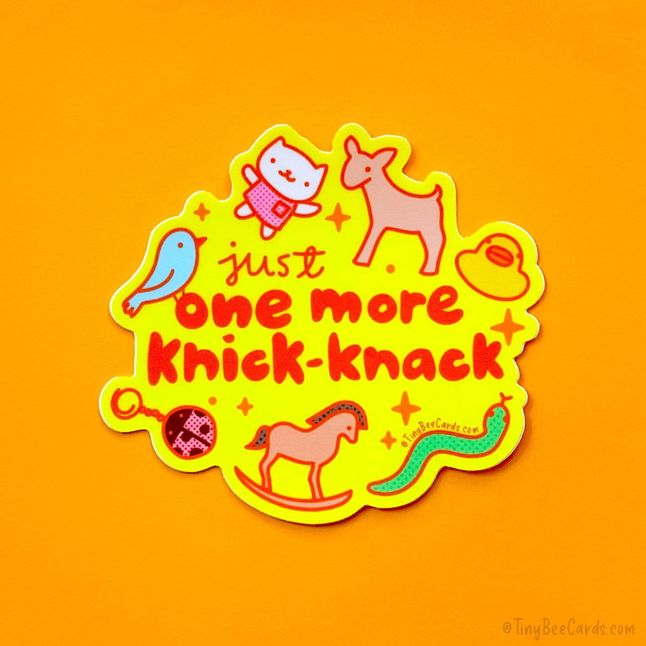 Just One More Knick-Knack Trinket Collector Vinyl Sticker