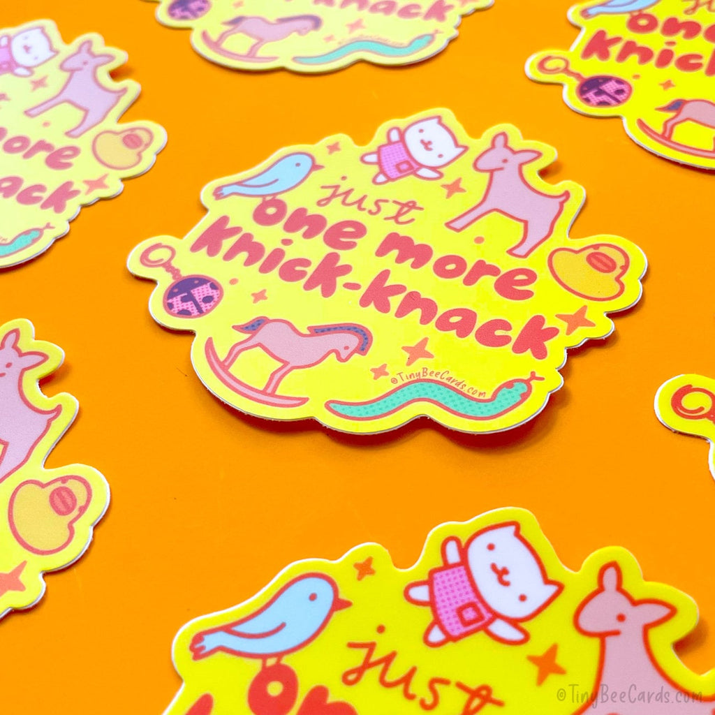 Just One More Knick-Knack Trinket Collector Vinyl Sticker