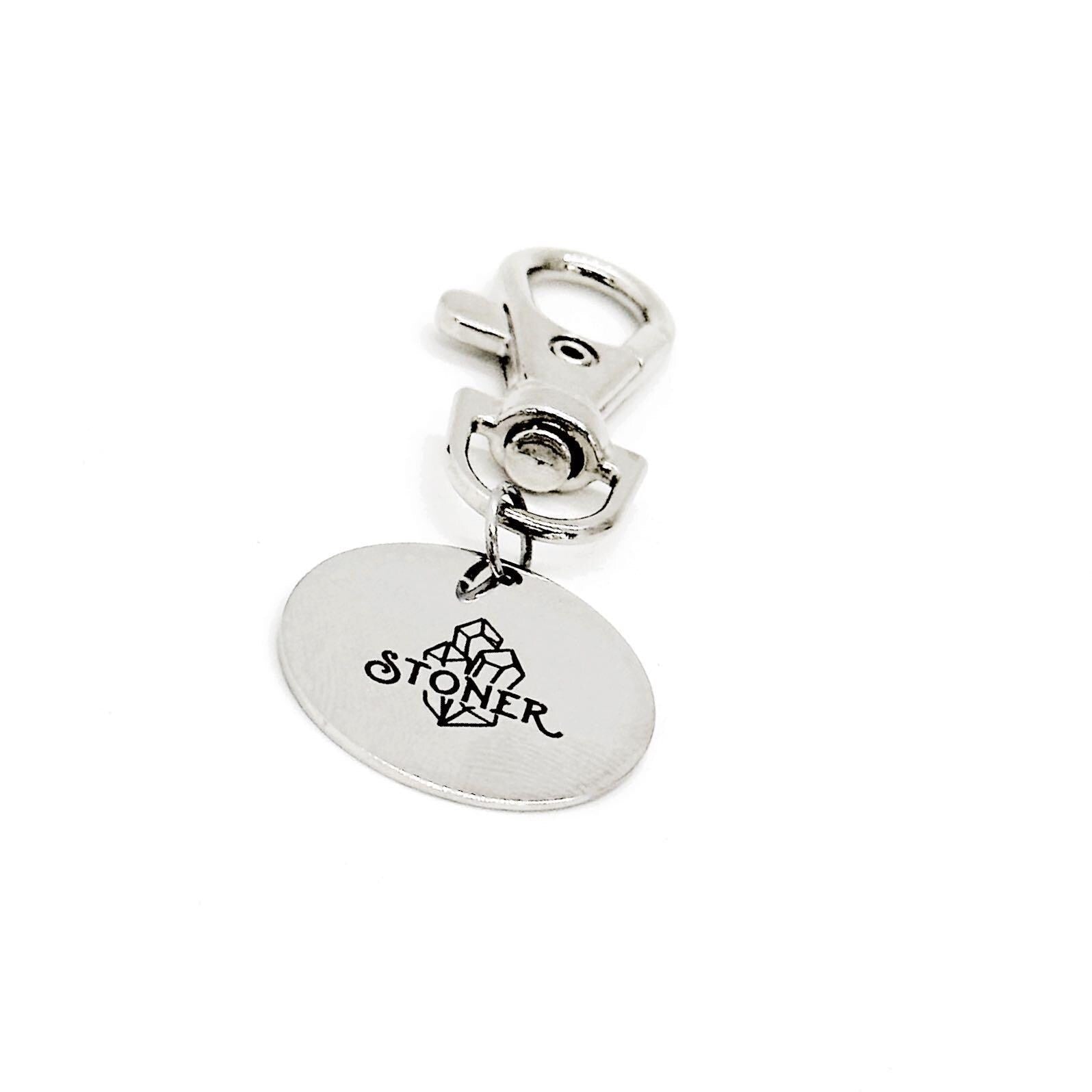 Stoner Clip On Charm, Jewelry Lover, Gemstone Collector, Gem Collector Group, Gem Lover, Gift For Her, Gift For Him, Bag Charm