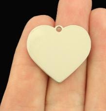 T'es Belle Clip On Charm Stainless Steel Heart Engraved Love Charm Gift For Her Bag Zipper Planner Purse Charm
