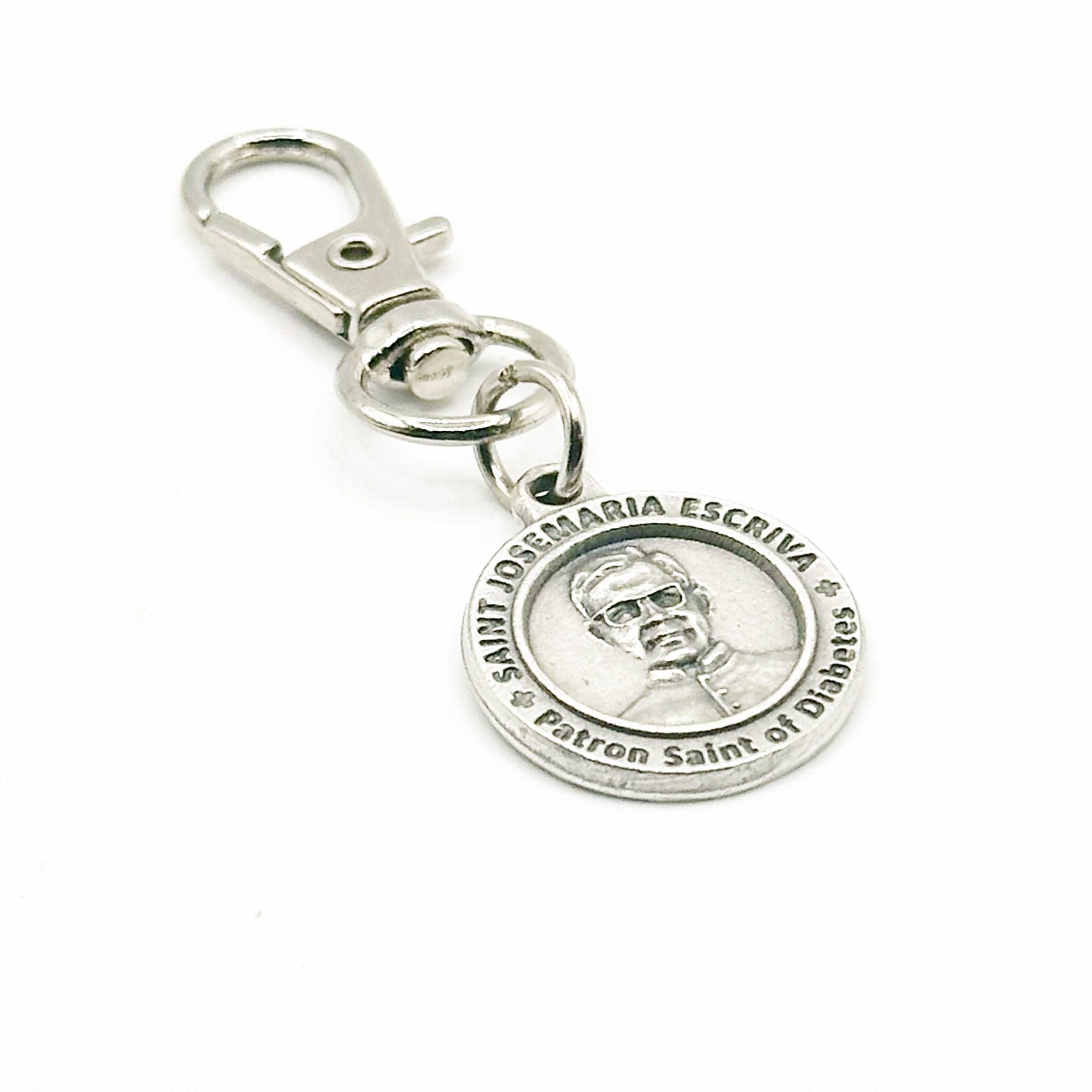 Saint Josemaria Escriva Patron Saint Of Diabetes Clip On Charm Faith Gift Religious Bag Charm Purse Zipper Charm