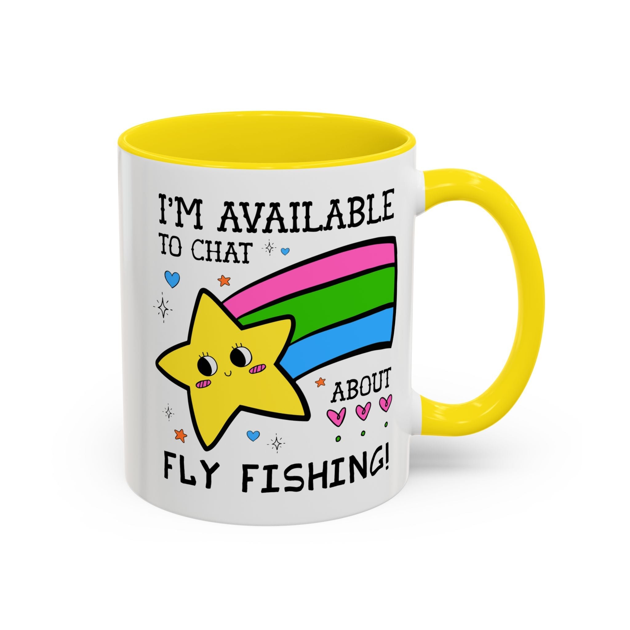I'm Available to Chat About Fly Fishing Coffee Mug
