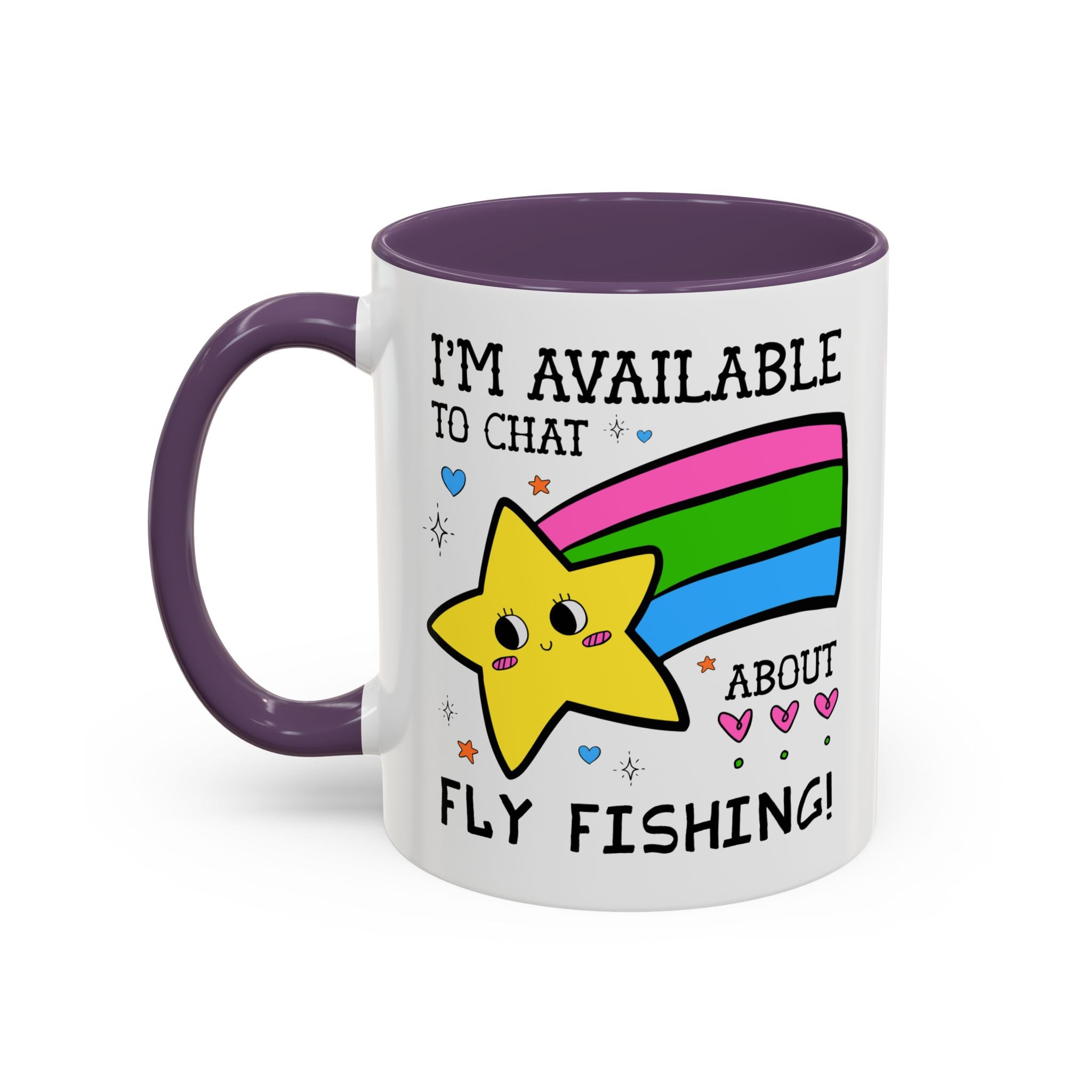 I'm Available to Chat About Fly Fishing Coffee Mug