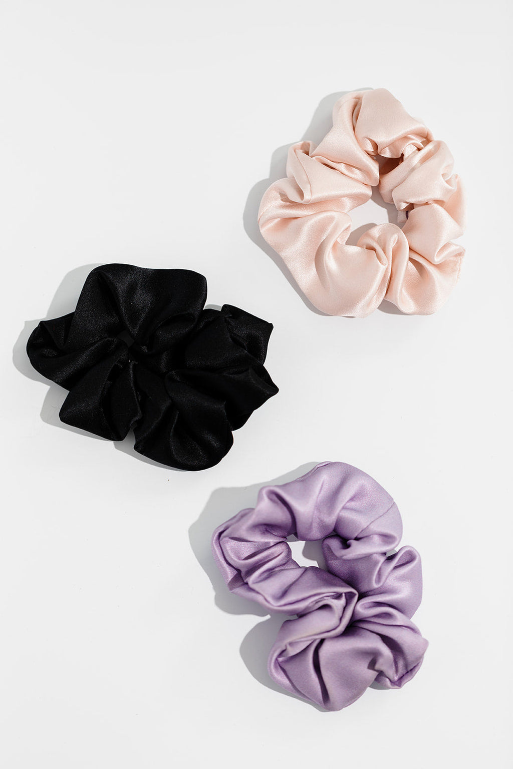 Sassy+ Girl Mulberry Silk Scrunchie Set