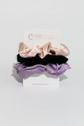 Sassy+ Girl Mulberry Silk Scrunchie Set