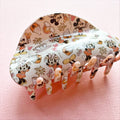 Mouse Rainbow & Snacks Claw Clip