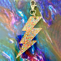 Thunderbolt Keychain Bag Charm