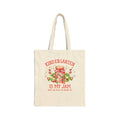 Kindergarten Teacher Tote Bag with Strawberries: Kindergarten is My Jam