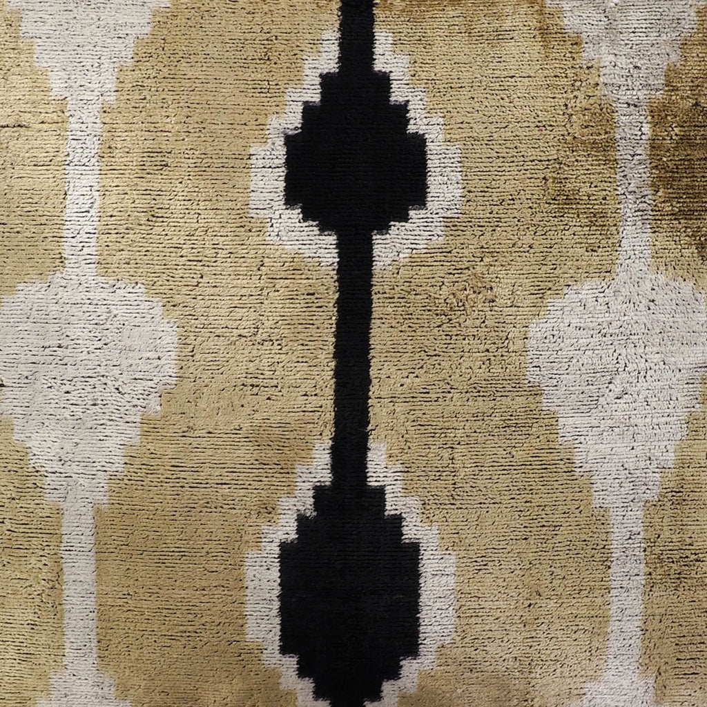 Kisses Silk Velvet Ikat Throw Pillow Cover 20 X 20