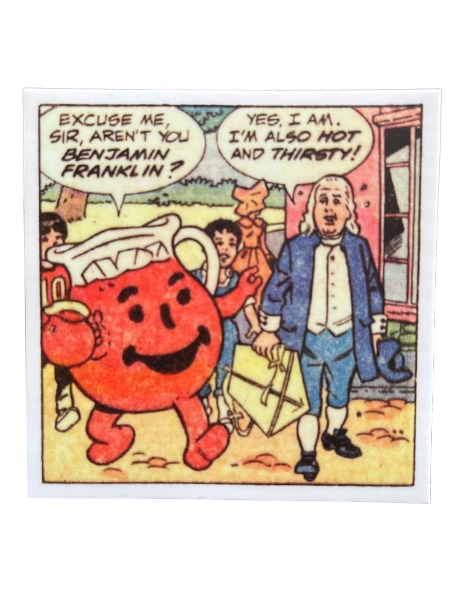Thirsty Ben Franklin Sticker