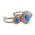 Lapis Trifecta Cruff Bracelet