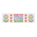 Leftist Bumper Sticker: Everyone Deserves a Living Wage, Retro Aesthetic Socialist Sticker