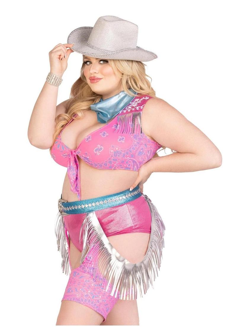 Space Cowgirl Costume With Fringe Set