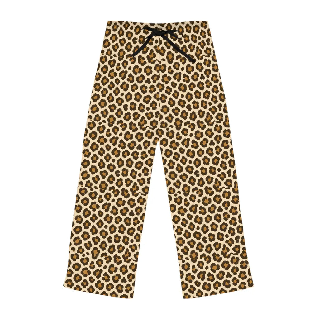 Leopard Print Pajama Pants - Cozy Animal Print Pjs - DipaliZ