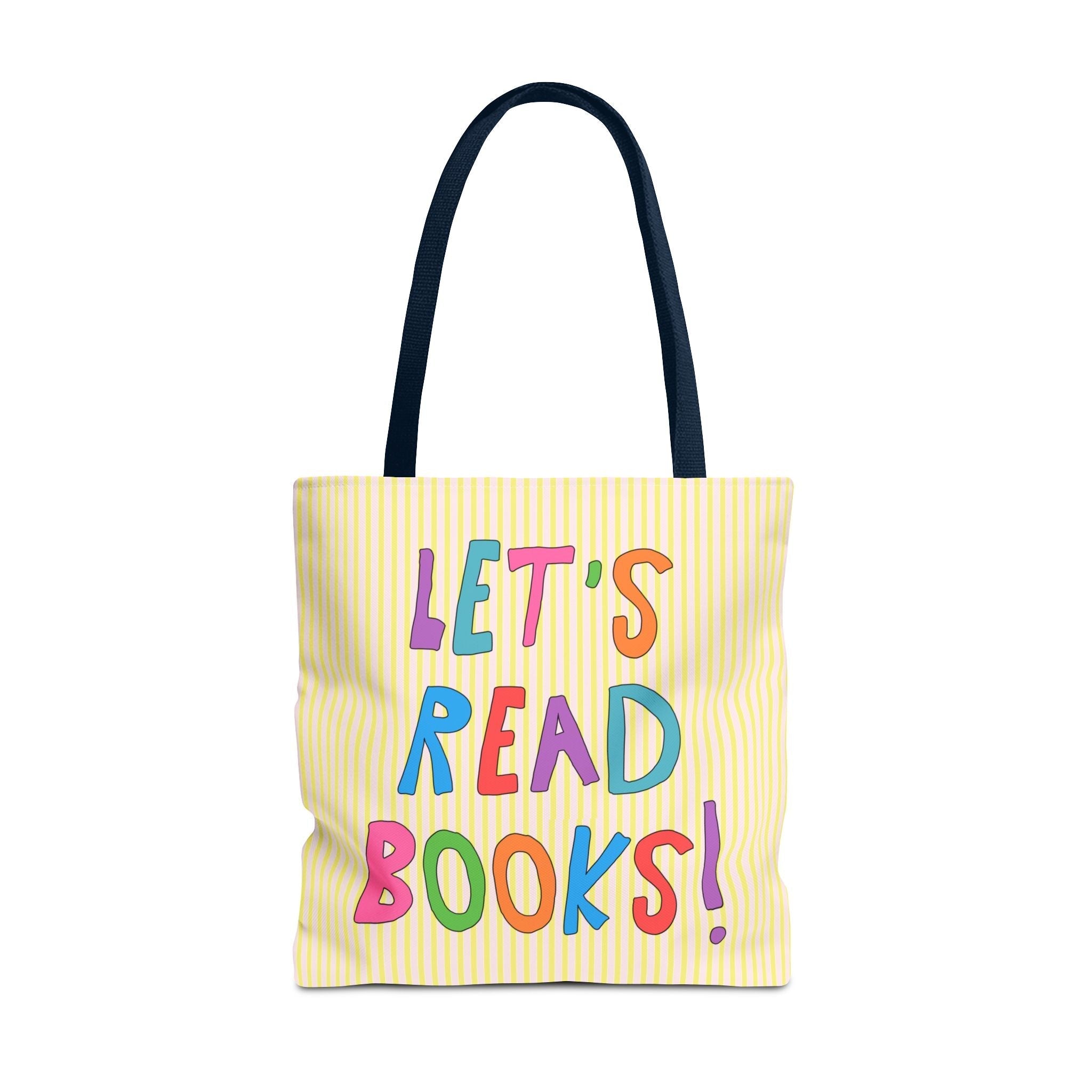 Let's Read Books: Elementary School Librarian or Reading Teacher Tote Bag