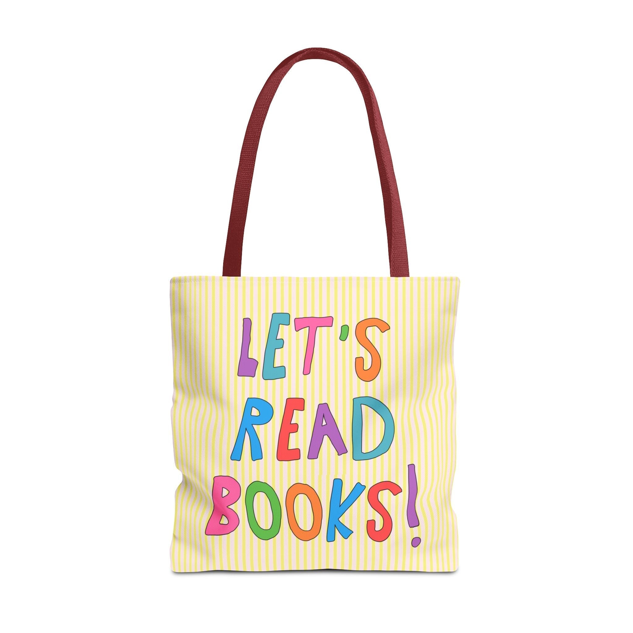 Let's Read Books: Elementary School Librarian or Reading Teacher Tote Bag