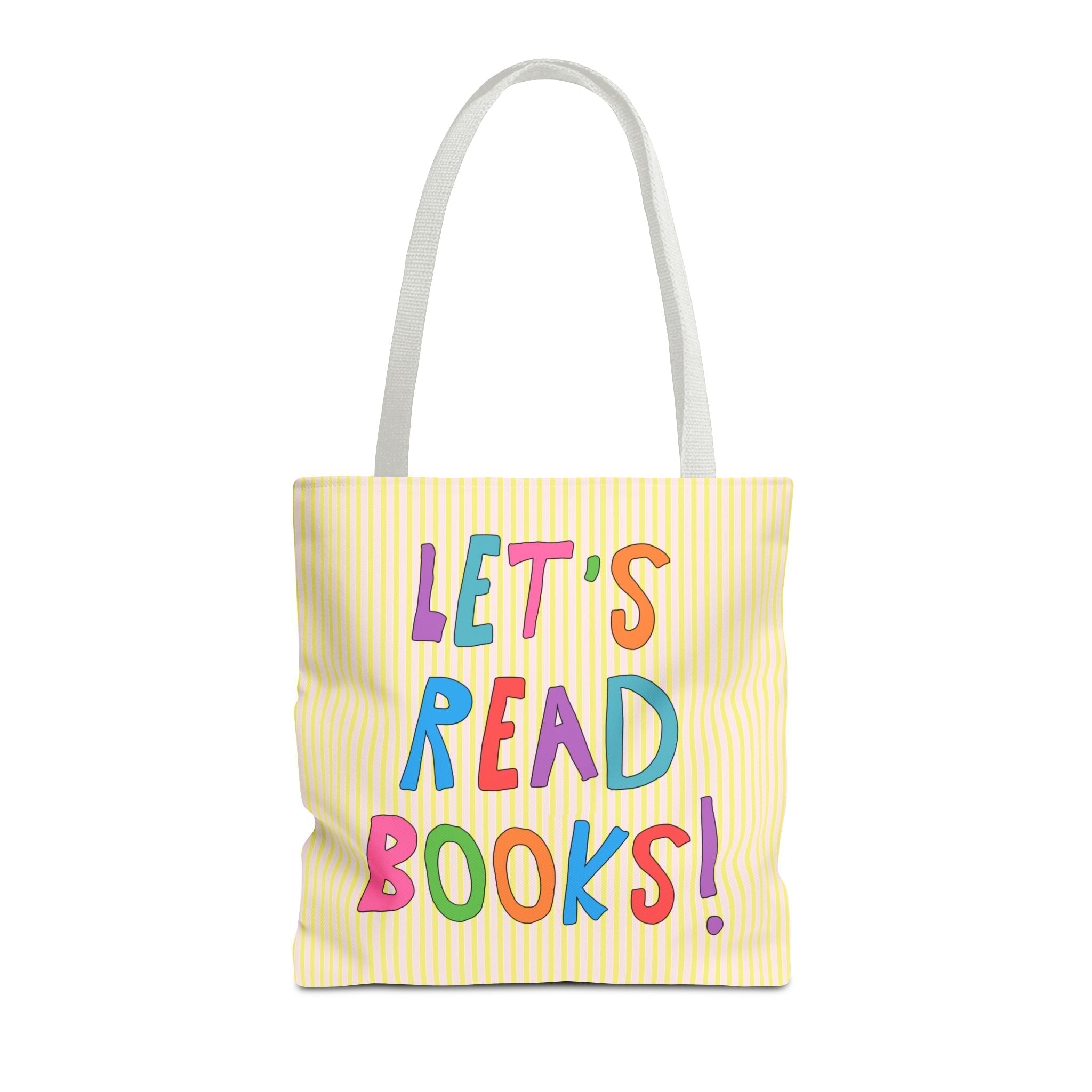 Let's Read Books: Elementary School Librarian or Reading Teacher Tote Bag