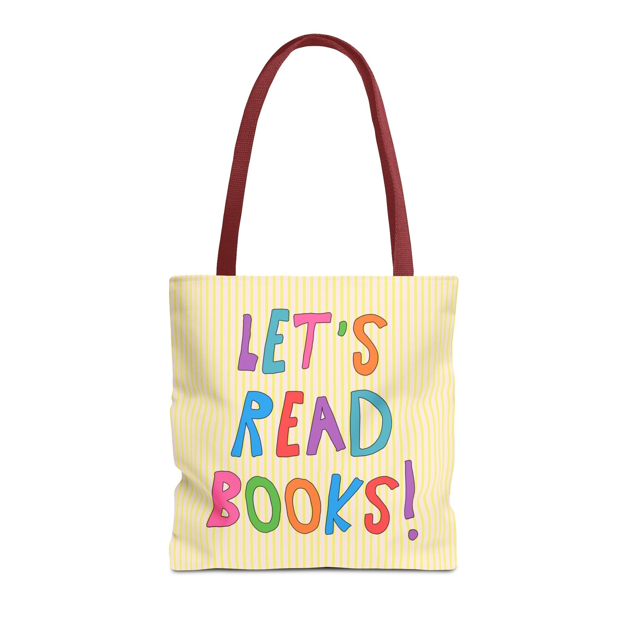 Let's Read Books: Elementary School Librarian or Reading Teacher Tote Bag