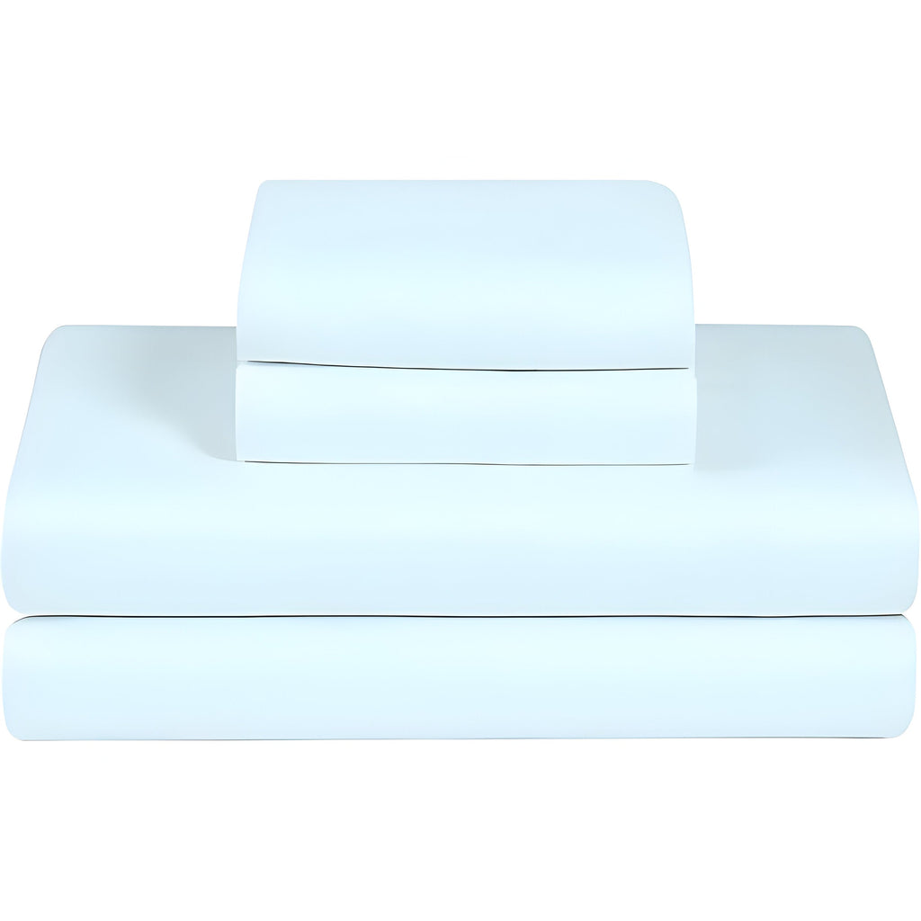 200TC Cotton Percale Solid Duvet Cover Set