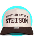 My Other Hat is a Stetson Brown/Tan Snapback Trucker Hat