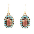 Little Sedona Turquoise and Goldstone Earrings