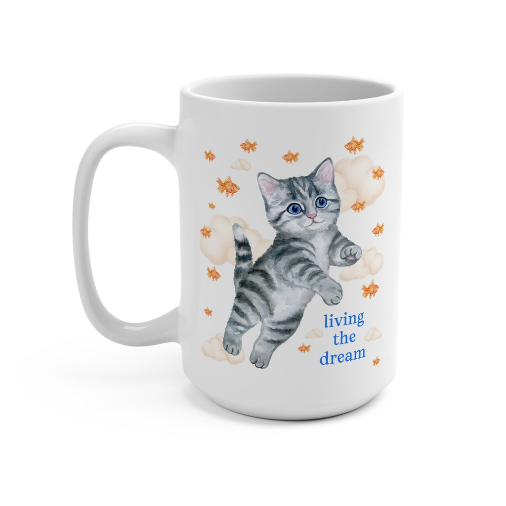 Living the Dream Cat Mug