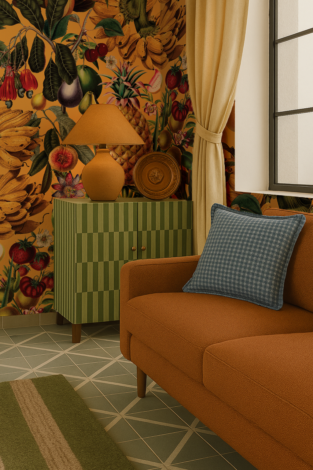 Juicy Fruit Wallpaper, goldenrod