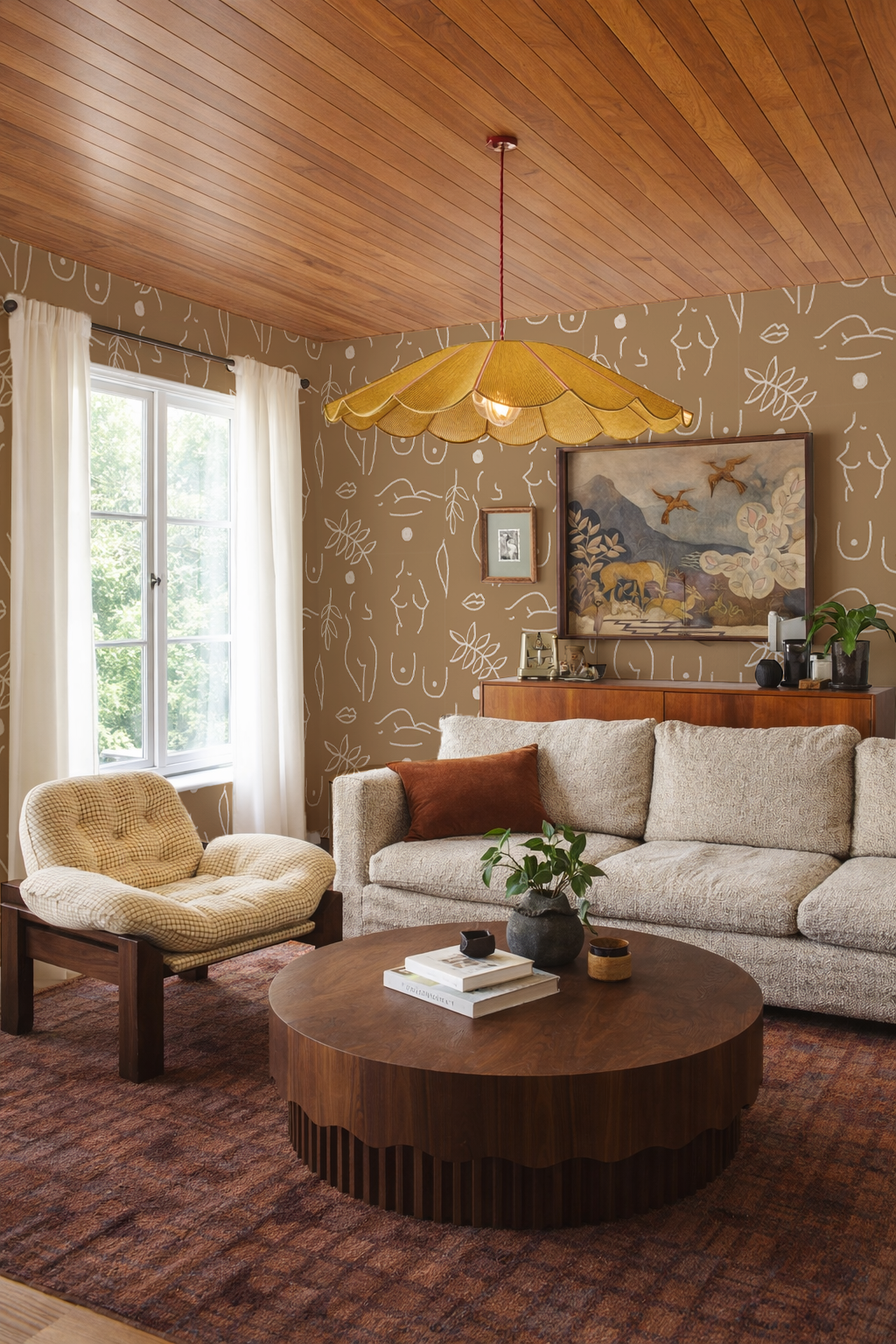 Neutral Nudes Wallpaper, coco and white