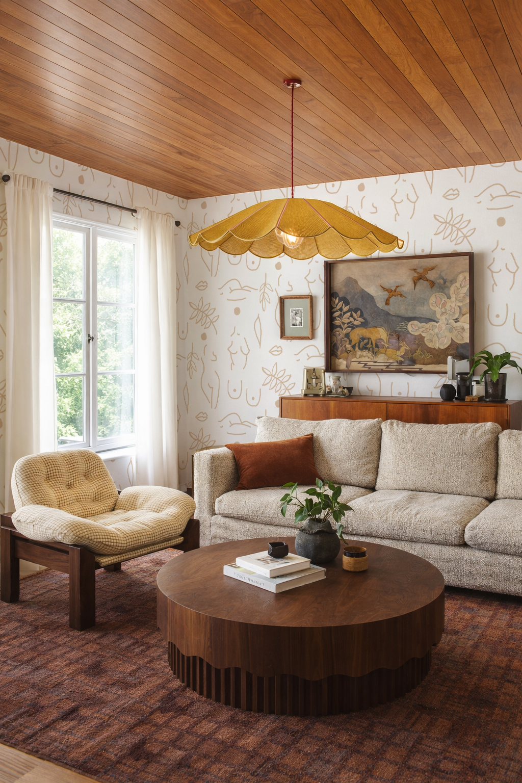 Neutral Nudes Wallpaper, white and tan