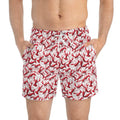 Ocean State Styles Lobster Print Swim Trunks Drawstring