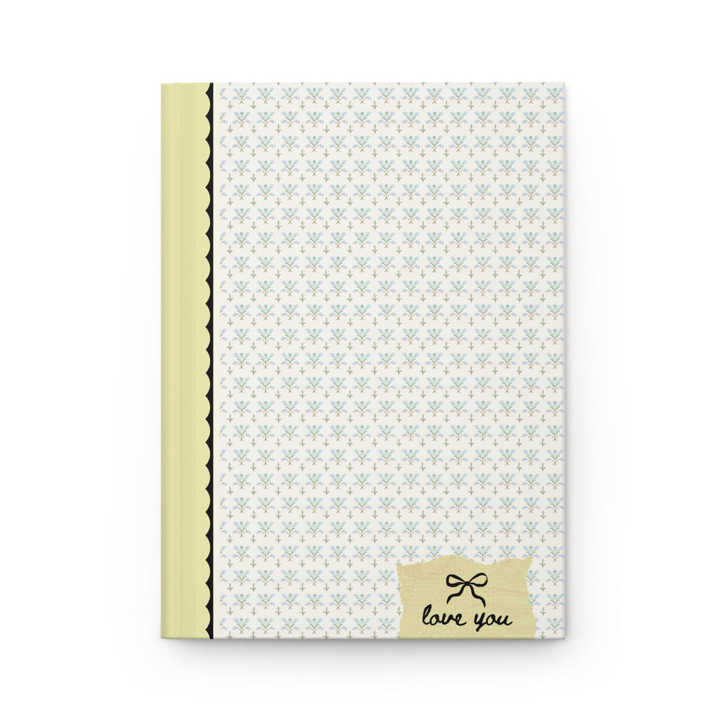 Love You Bow Notebook: Vintage Aesthetic