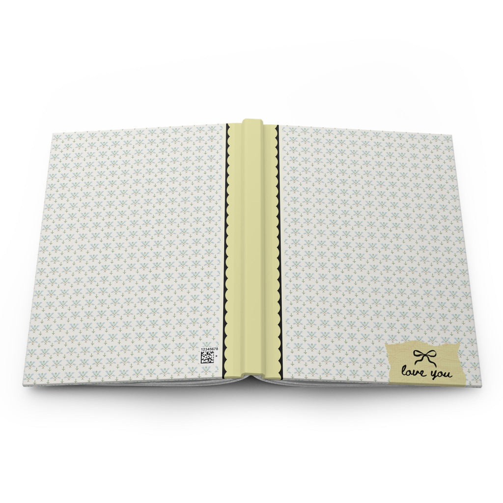 Love You Bow Notebook: Vintage Aesthetic