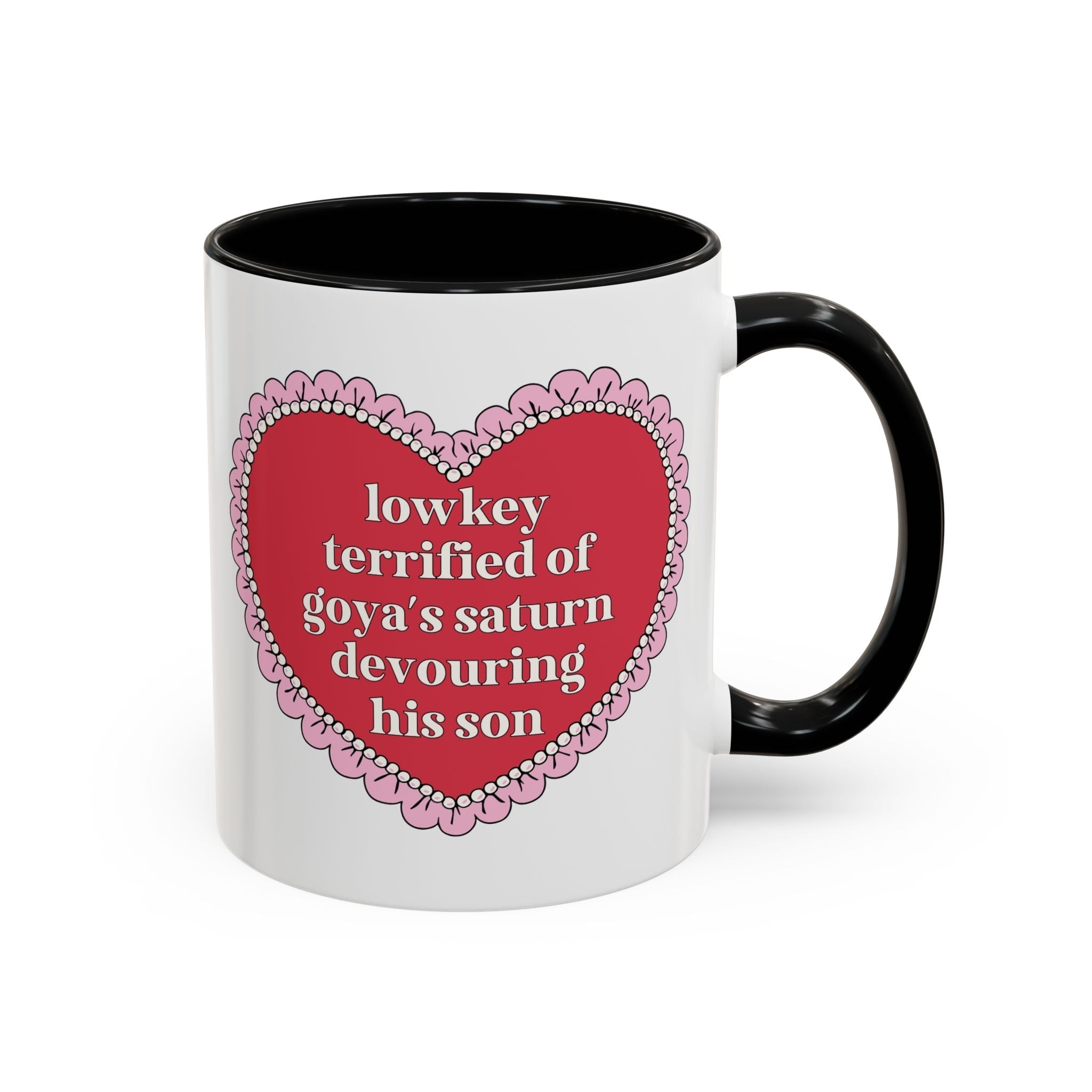 Lowkey Terrified of Goya's Saturn Devouring His Son Coffee Mug