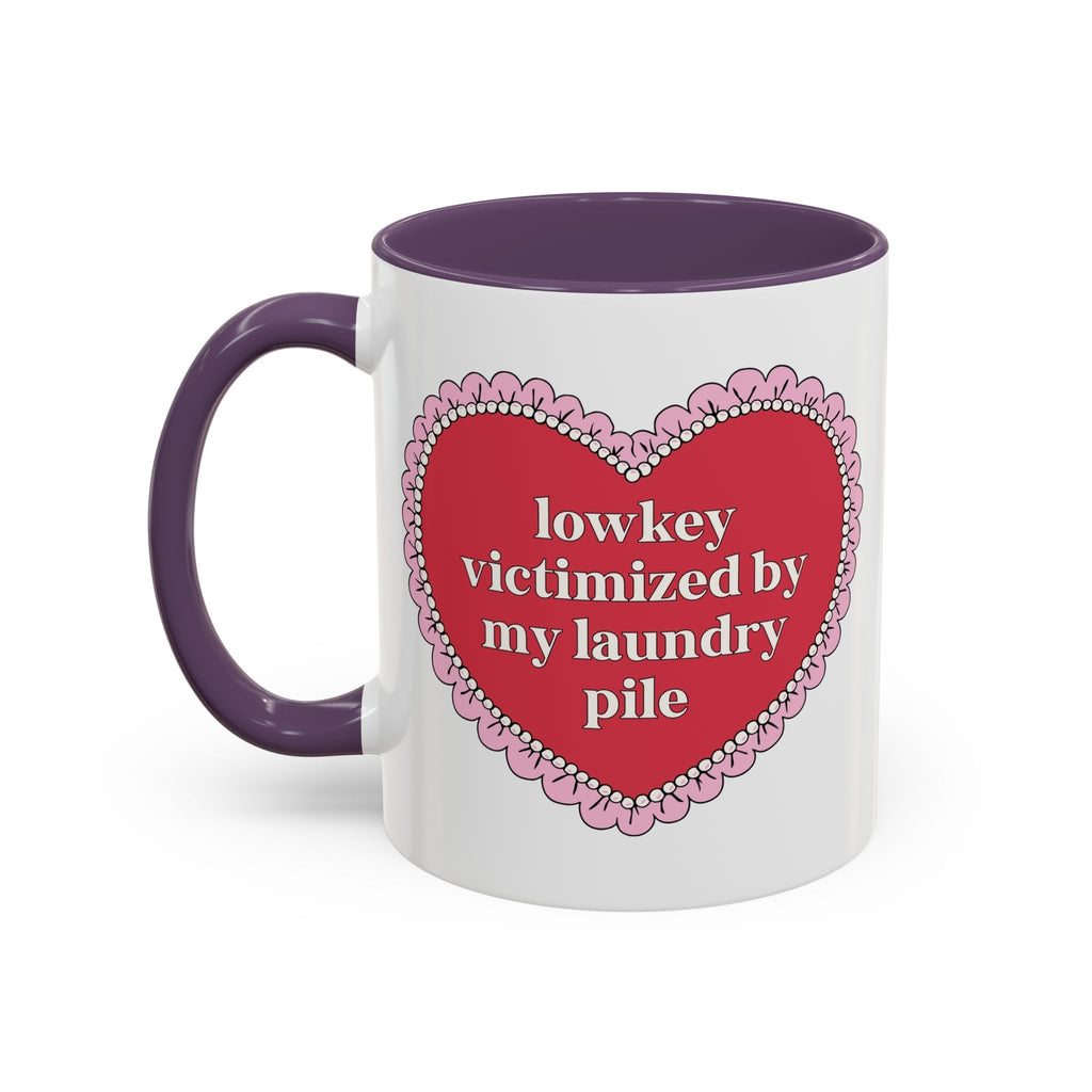 Lowkey Victimized by My Laundry Pile Coffee Mug